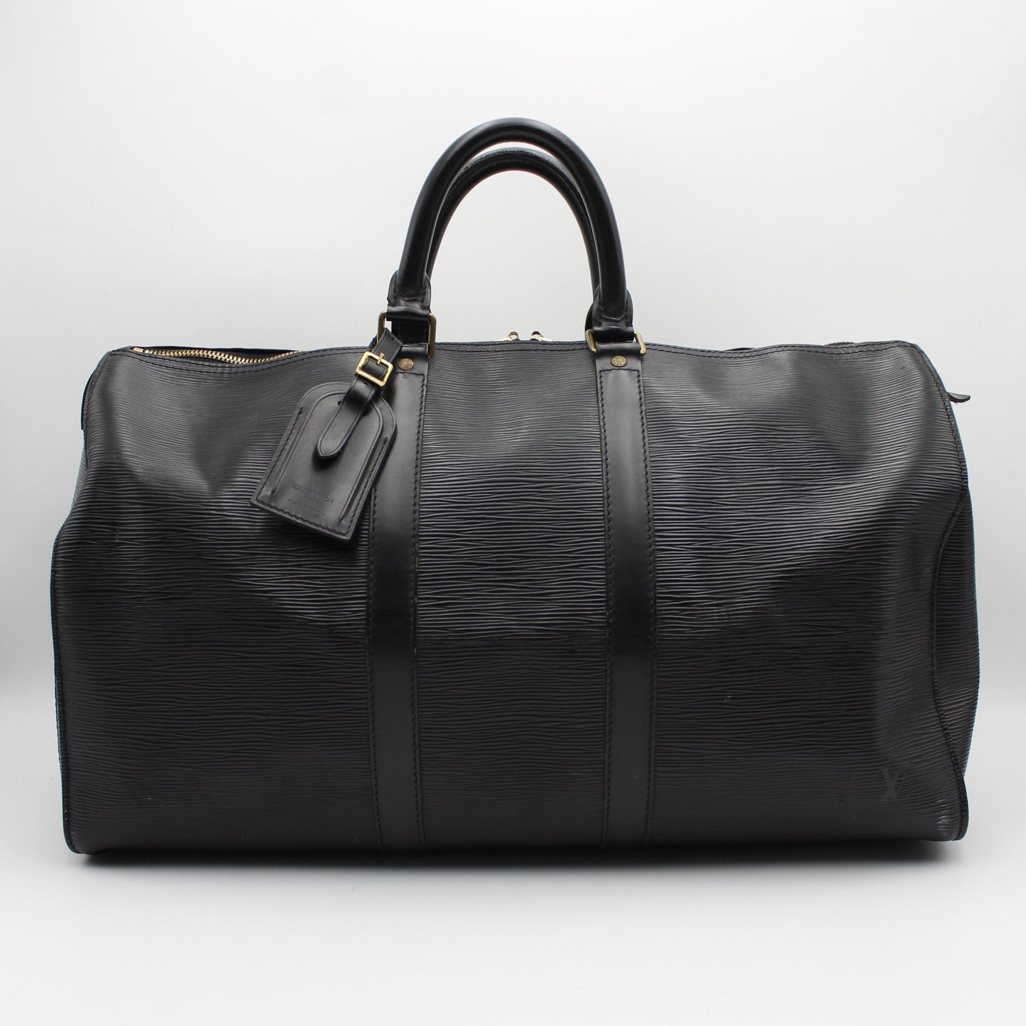 BORSA LOUIS VUITTON KEEPALL 50 EPI NERO IN PELLE LB1811