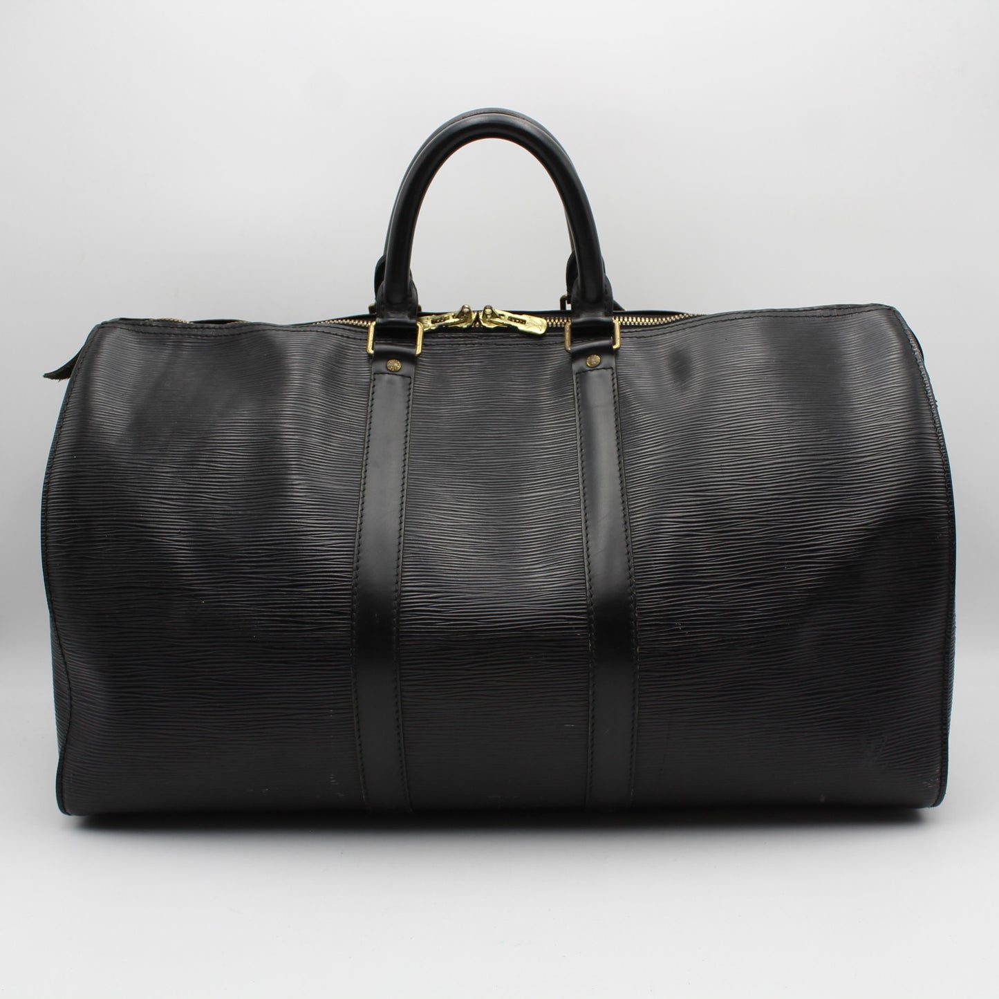 BORSA LOUIS VUITTON KEEPALL 50 EPI NERO IN PELLE LB1811