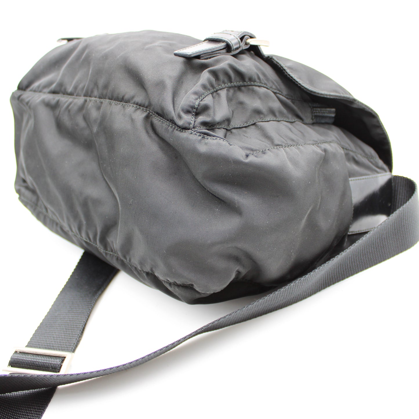 BORSA PRADA MESSENGER BAG TELA VELA NERO PB210