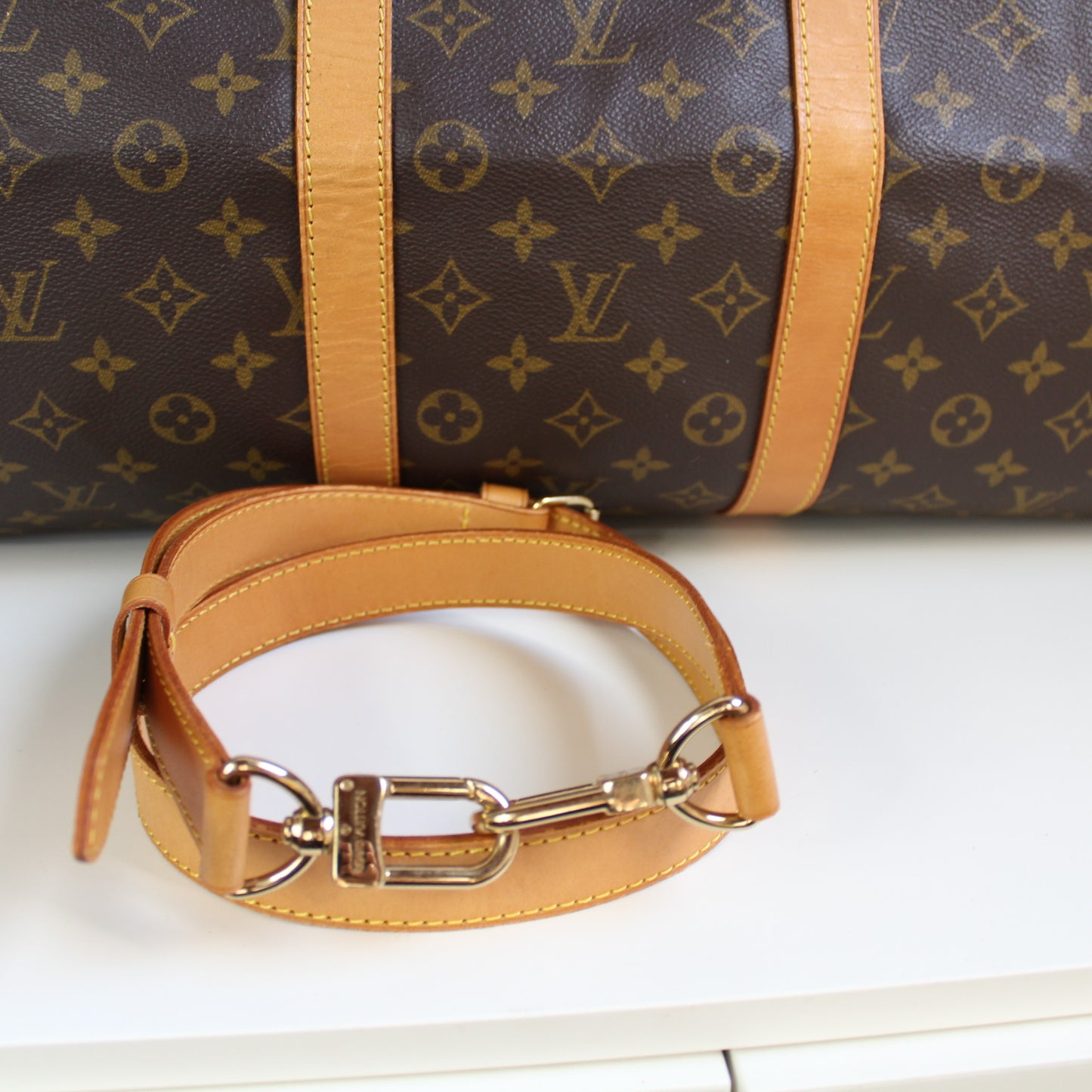 BORSA LOUIS VUITTON KEEPALL 55 BANDOULIERE MONOGRAM LB1812