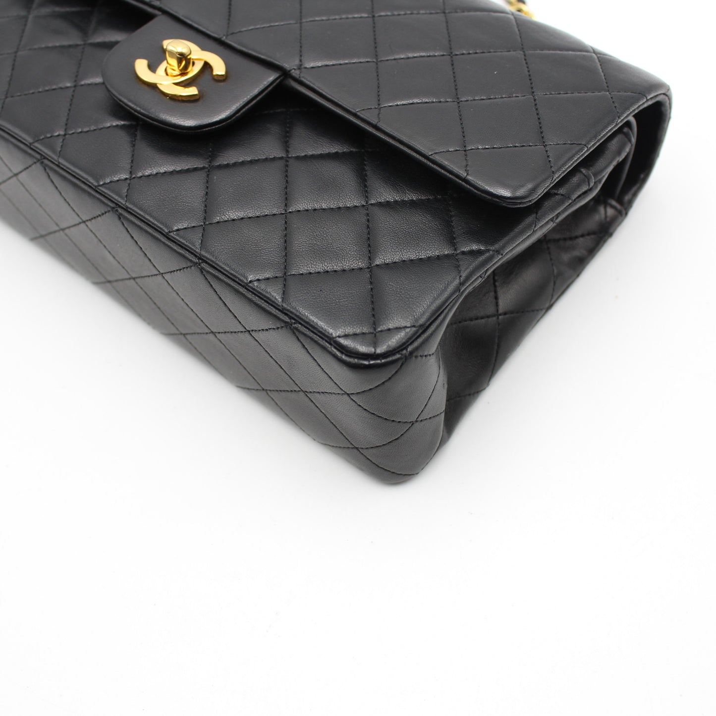 BORSA CHANEL TIMELESS CLASSICA DOUBLE FLAP MEDIA NERA CB264