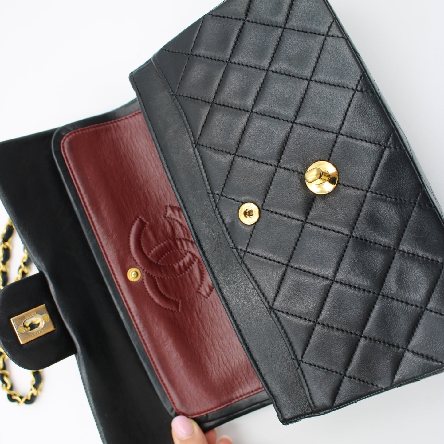 BORSA CHANEL TIMELESS CLASSICA DOUBLE FLAP PICCOLA NERA CB269