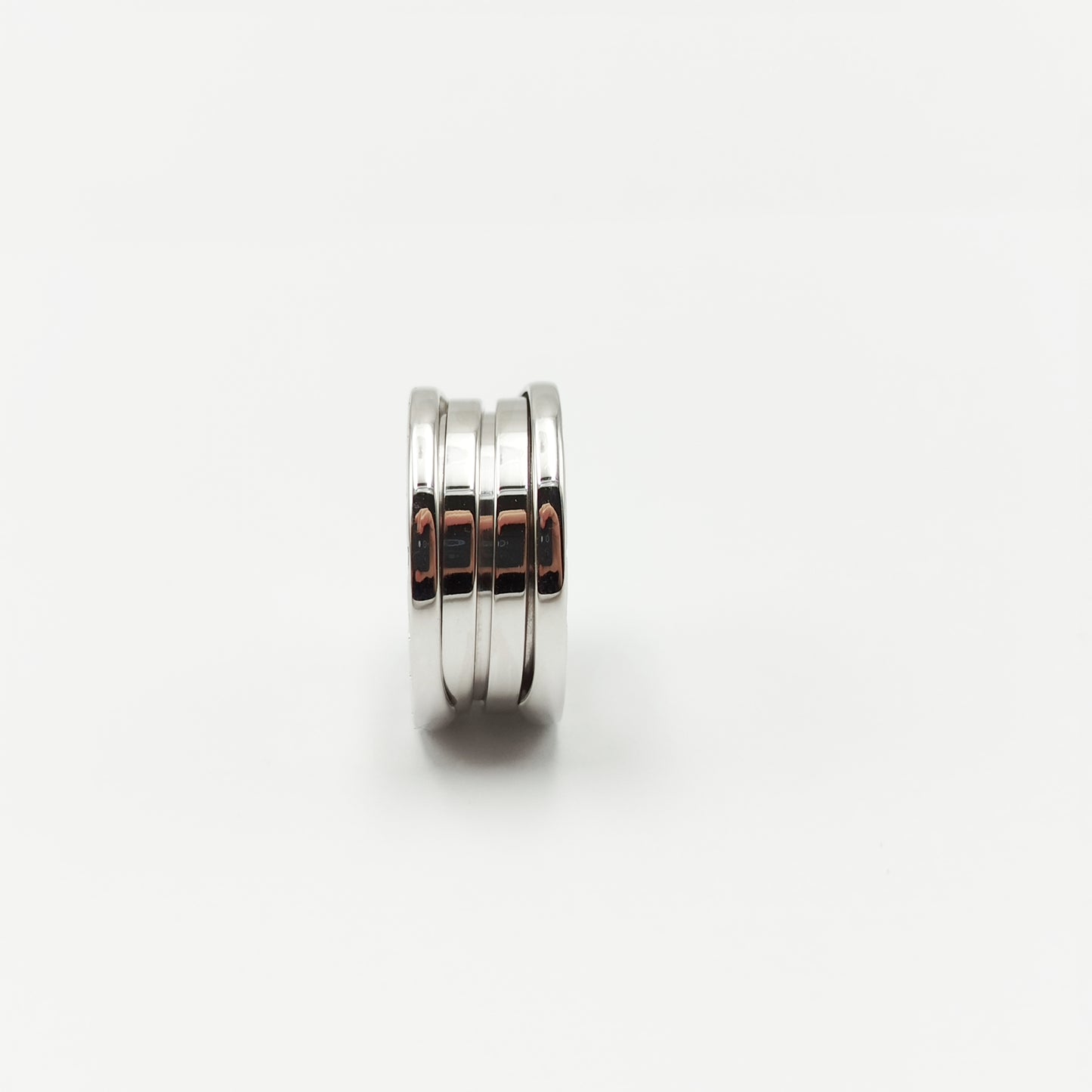 ANELLO BVLGARI BZERO1 A TRE FASCE IN ORO BIANCO MIS.51 18KT BG115