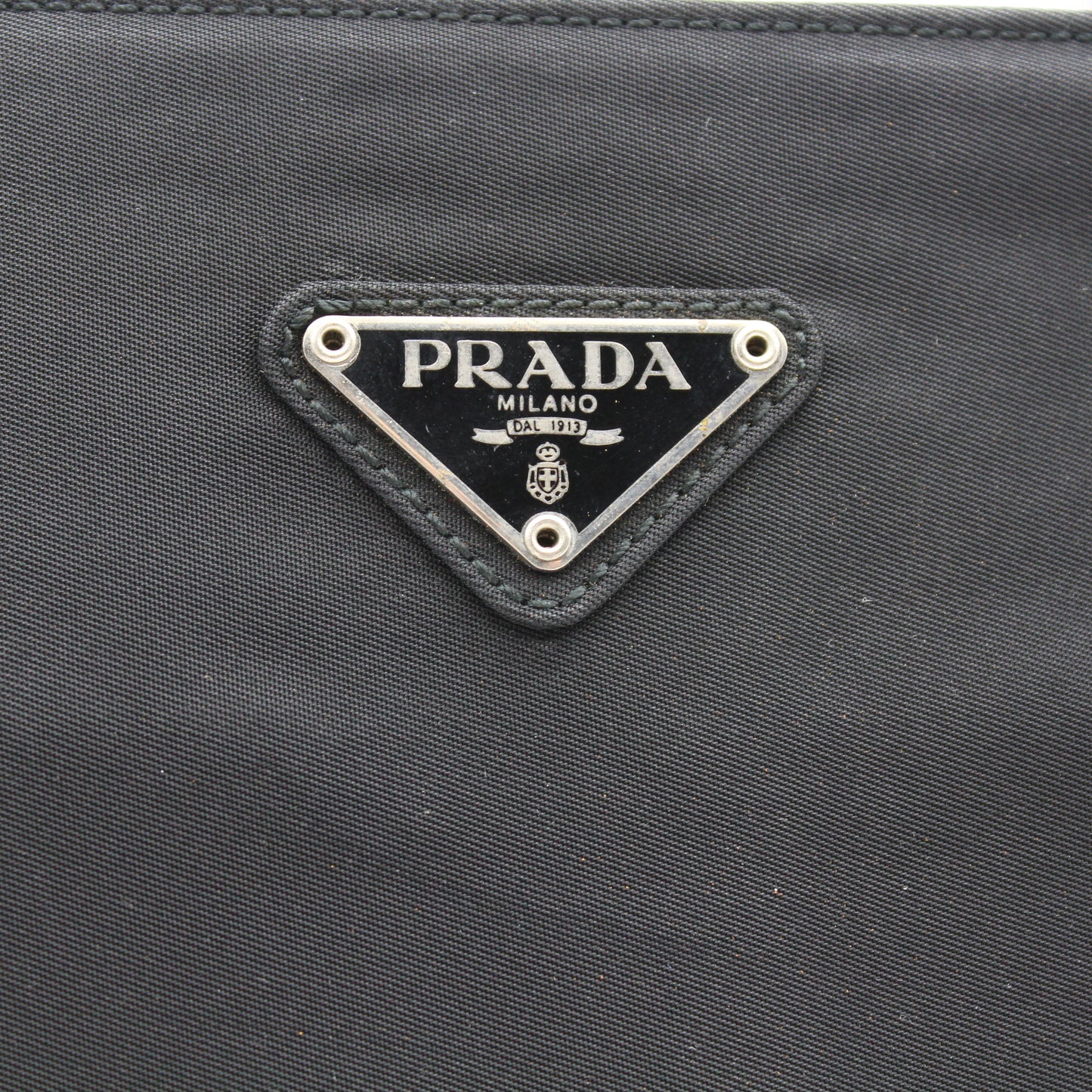BORSA PRADA TOTE IN TELA VELA NERO PB201