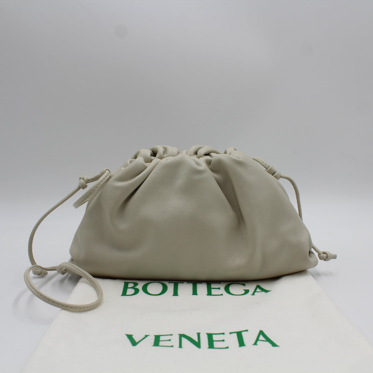 BORSA BOTTEGA VENETA MINI POUCH BIANCO OB109