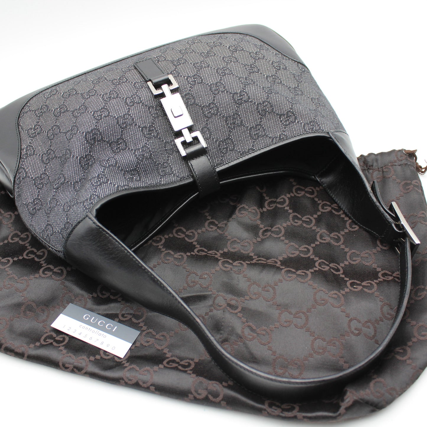 BORSA GUCCI JACKIE GG NERA GB254