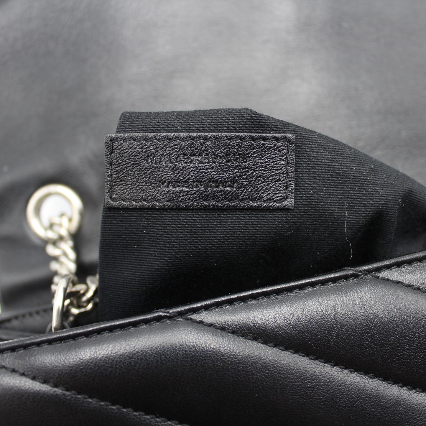 BORSA SAINT LAURENT LOULOU MEDIA IN PELLE NERA YB117