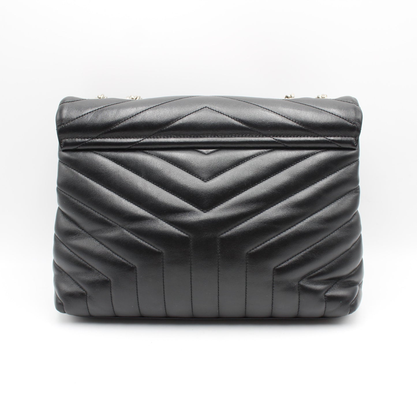 BORSA SAINT LAURENT LOULOU MEDIA IN PELLE NERA YB117
