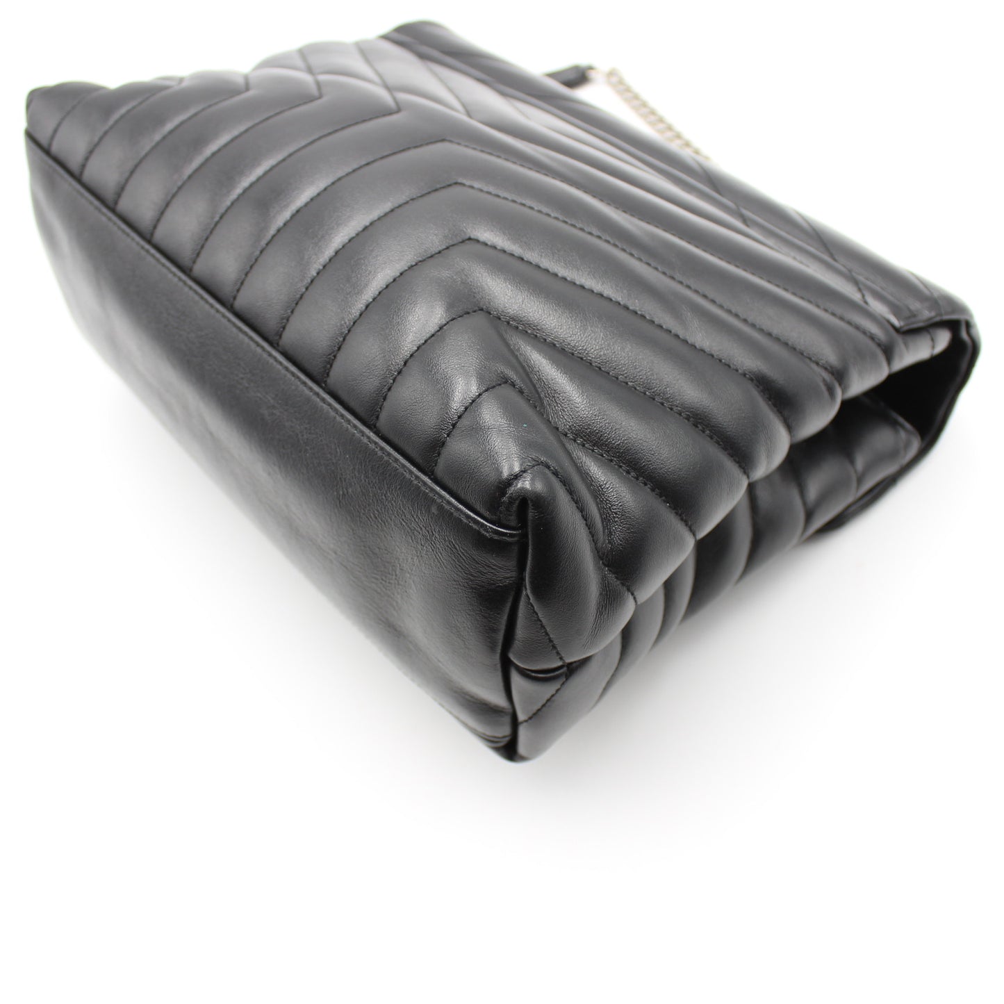 BORSA SAINT LAURENT LOULOU MEDIA IN PELLE NERA YB117