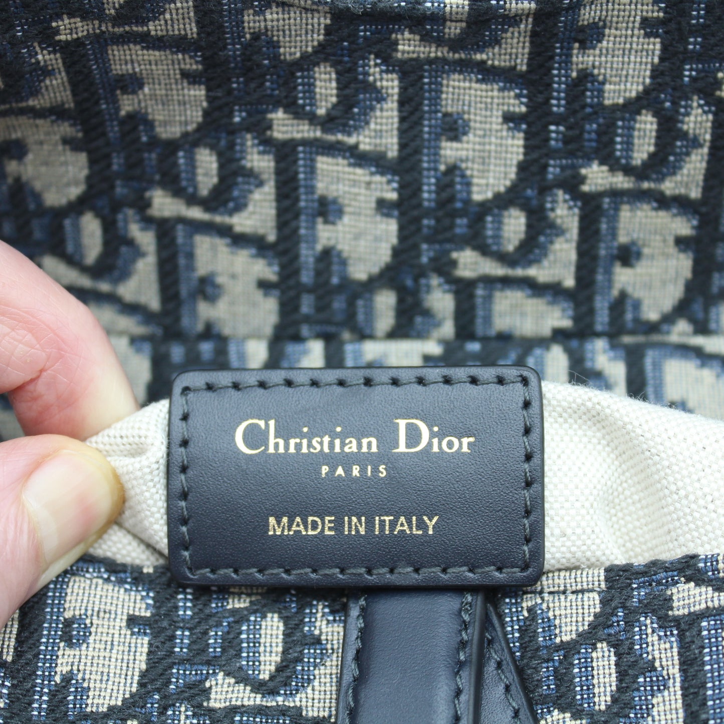 BORSA DIOR SADDLE MINI JACQUARD OBLIQUE BLU DB171