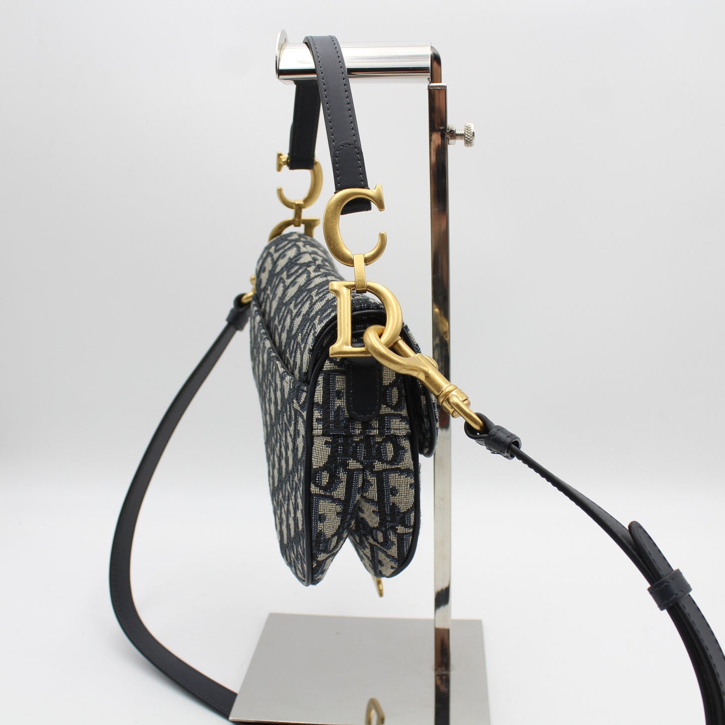 BORSA DIOR SADDLE MINI JACQUARD OBLIQUE BLU DB171
