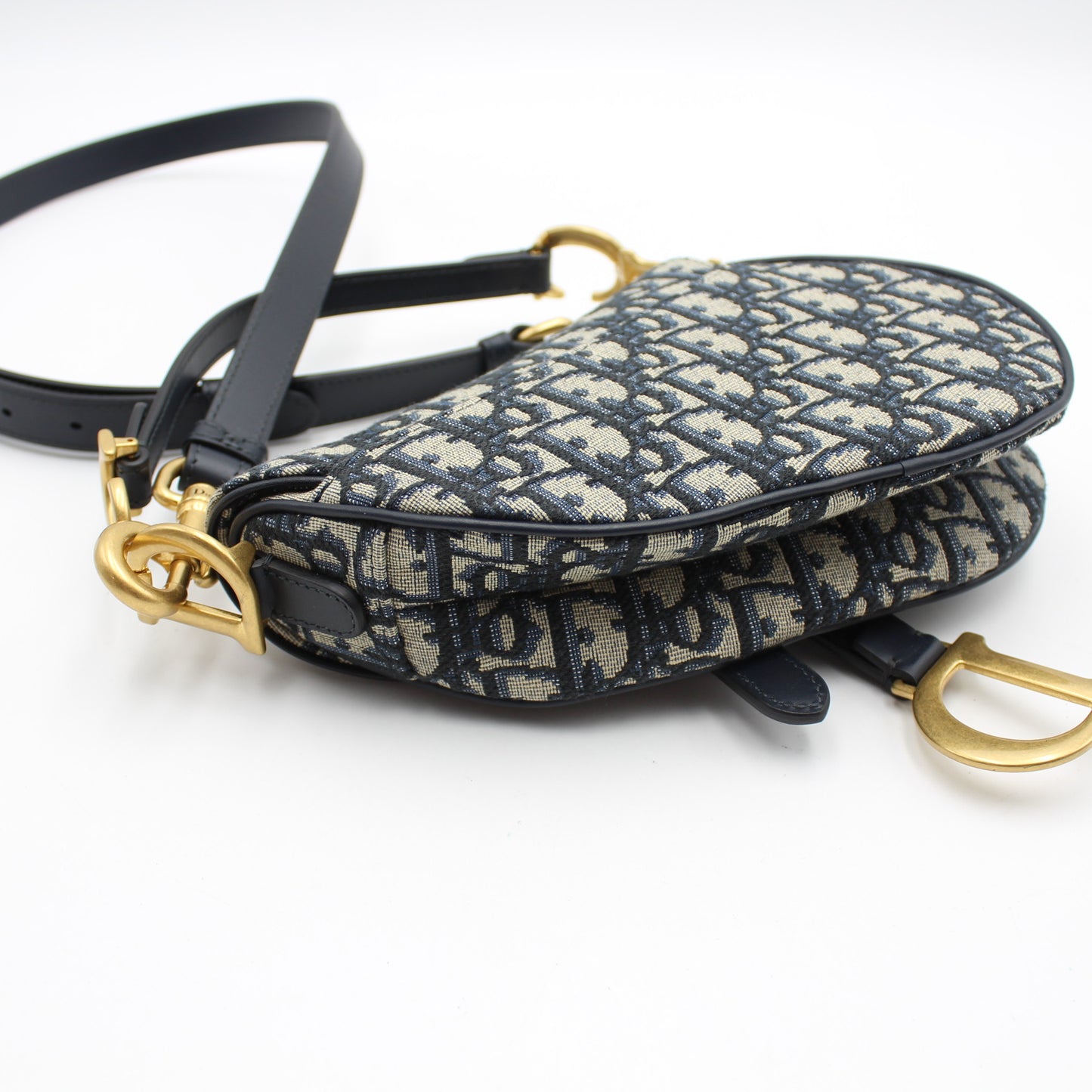 BORSA DIOR SADDLE MINI JACQUARD OBLIQUE BLU DB171