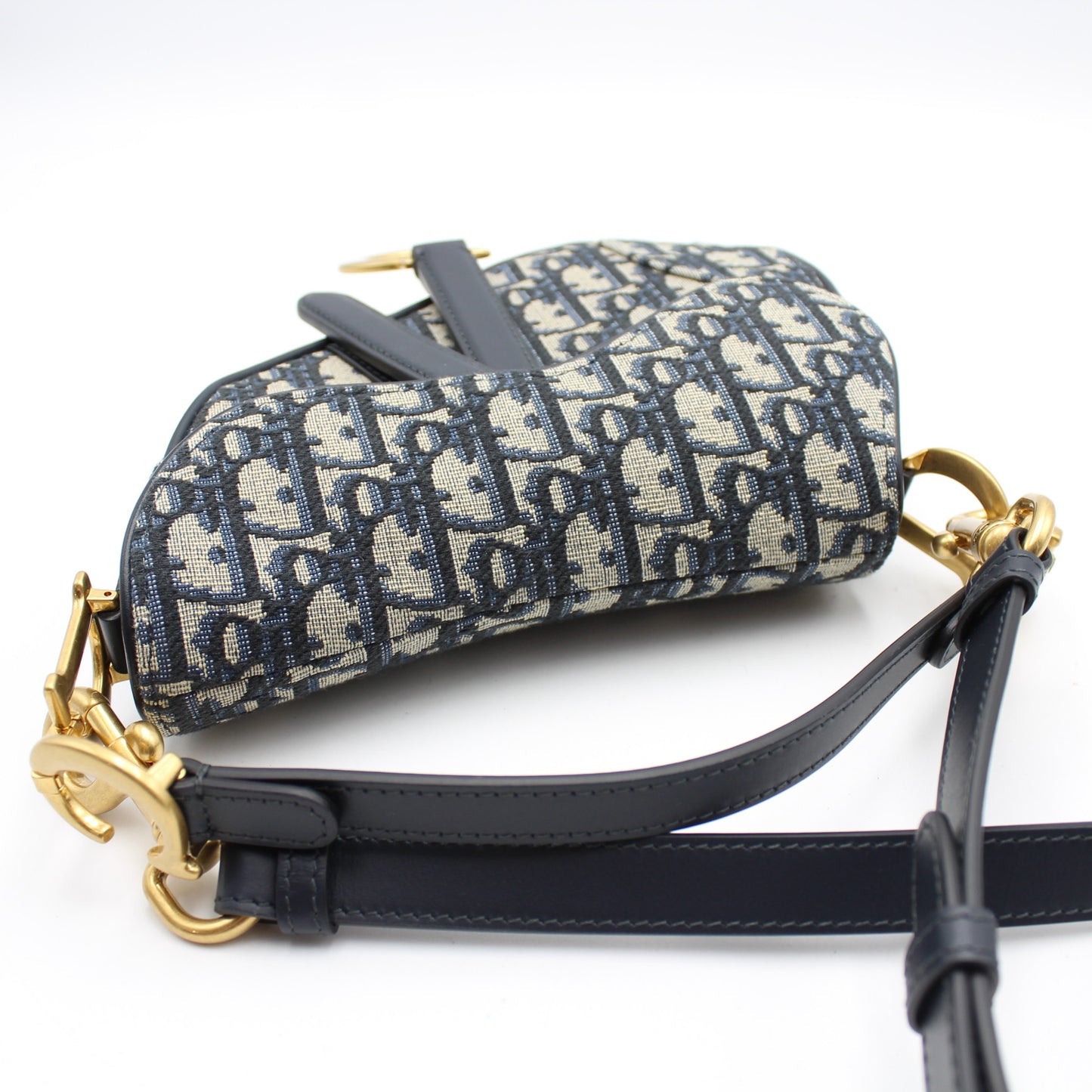 BORSA DIOR SADDLE MINI JACQUARD OBLIQUE BLU DB171