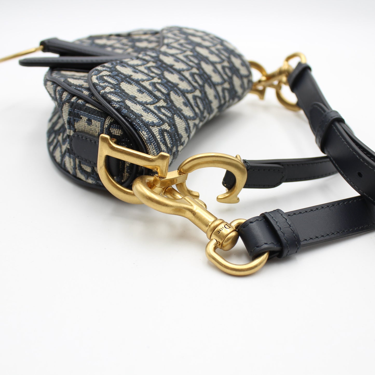 BORSA DIOR SADDLE MINI JACQUARD OBLIQUE BLU DB171