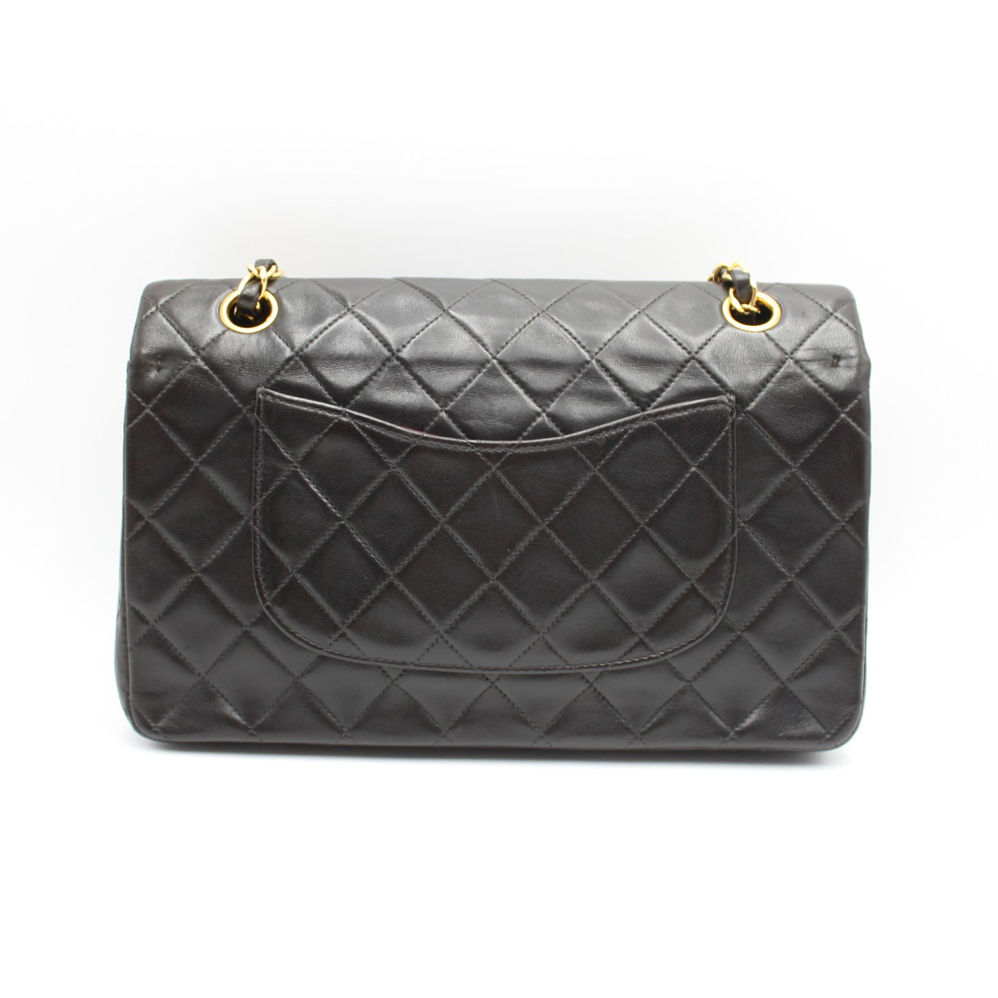 BORSA CHANEL TIMELESS CLASSICA DOUBLE FLAP MEDIA NERA CB262