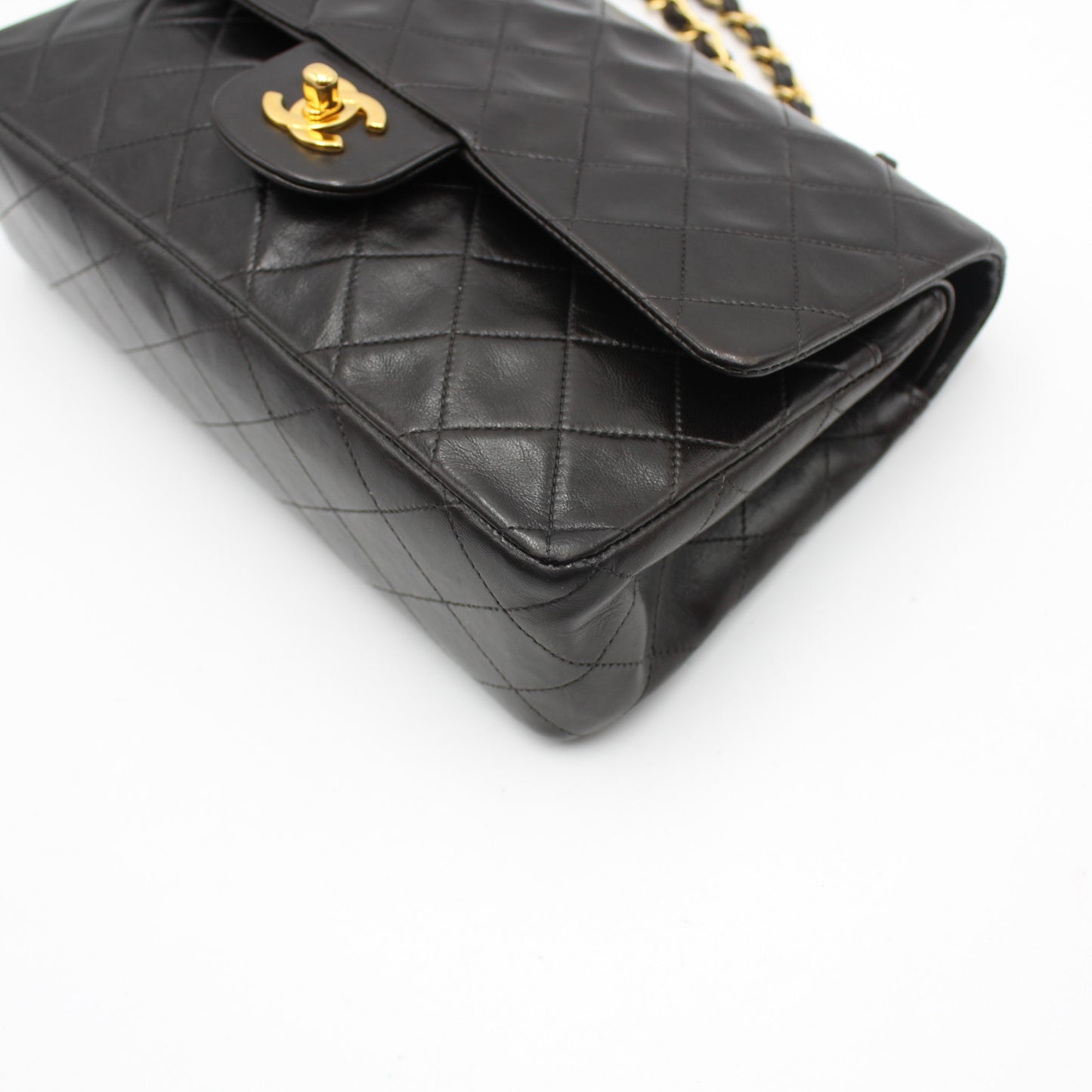 BORSA CHANEL TIMELESS CLASSICA DOUBLE FLAP MEDIA NERA CB262