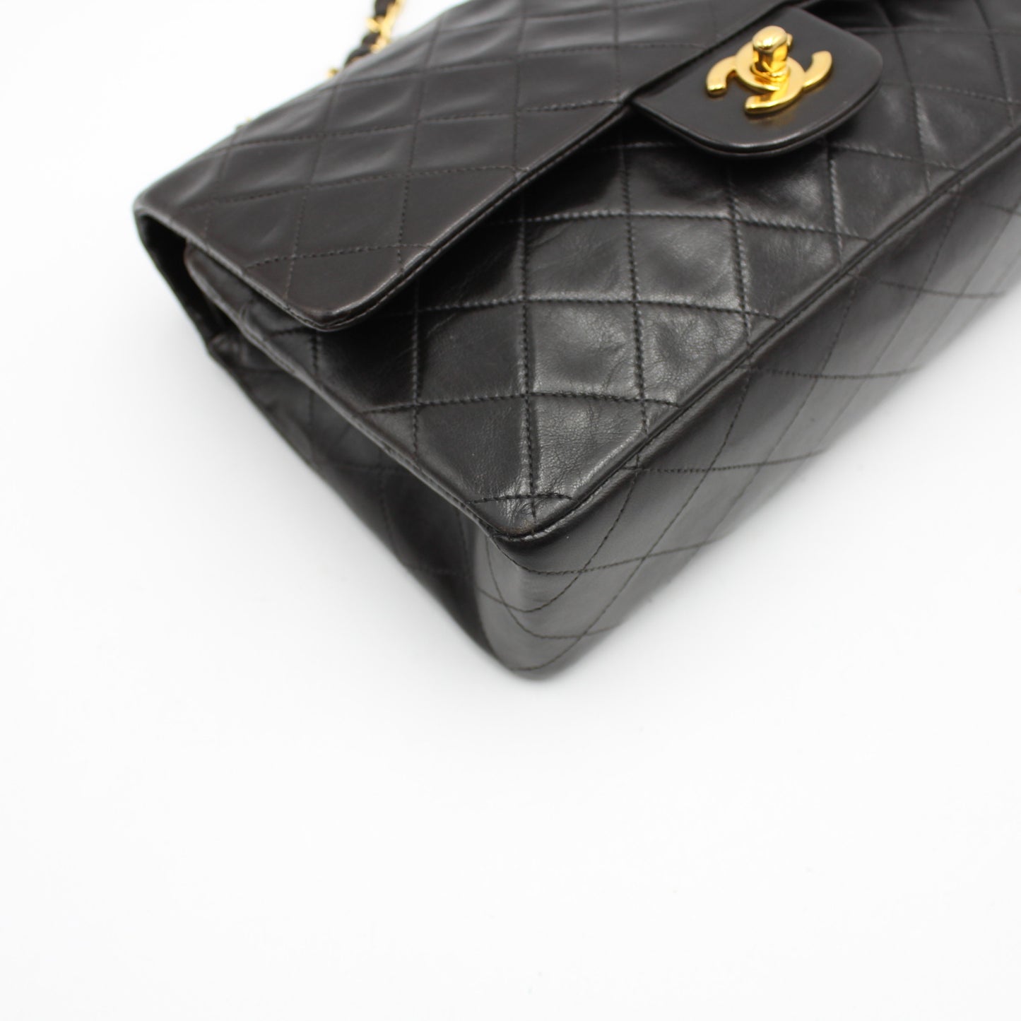 BORSA CHANEL TIMELESS CLASSICA DOUBLE FLAP MEDIA NERA CB262