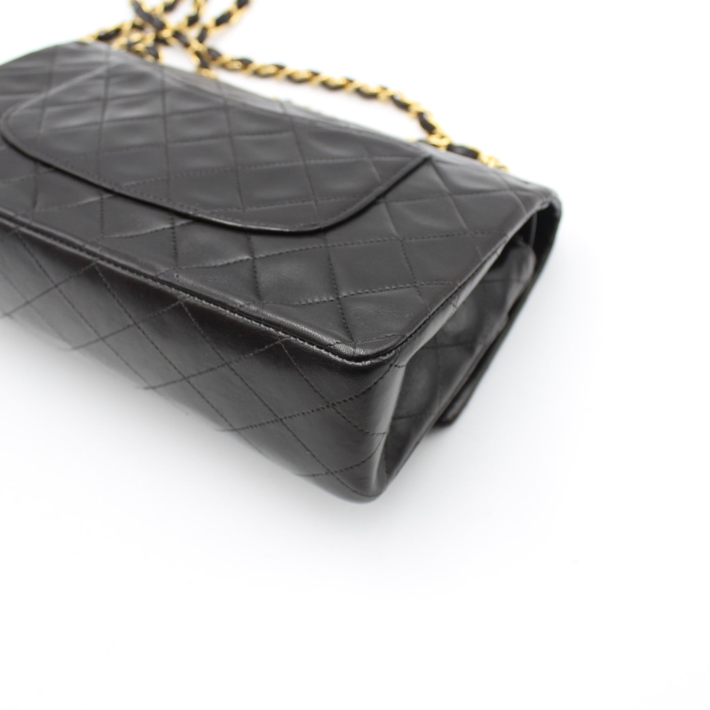 BORSA CHANEL TIMELESS CLASSICA DOUBLE FLAP MEDIA NERA CB262