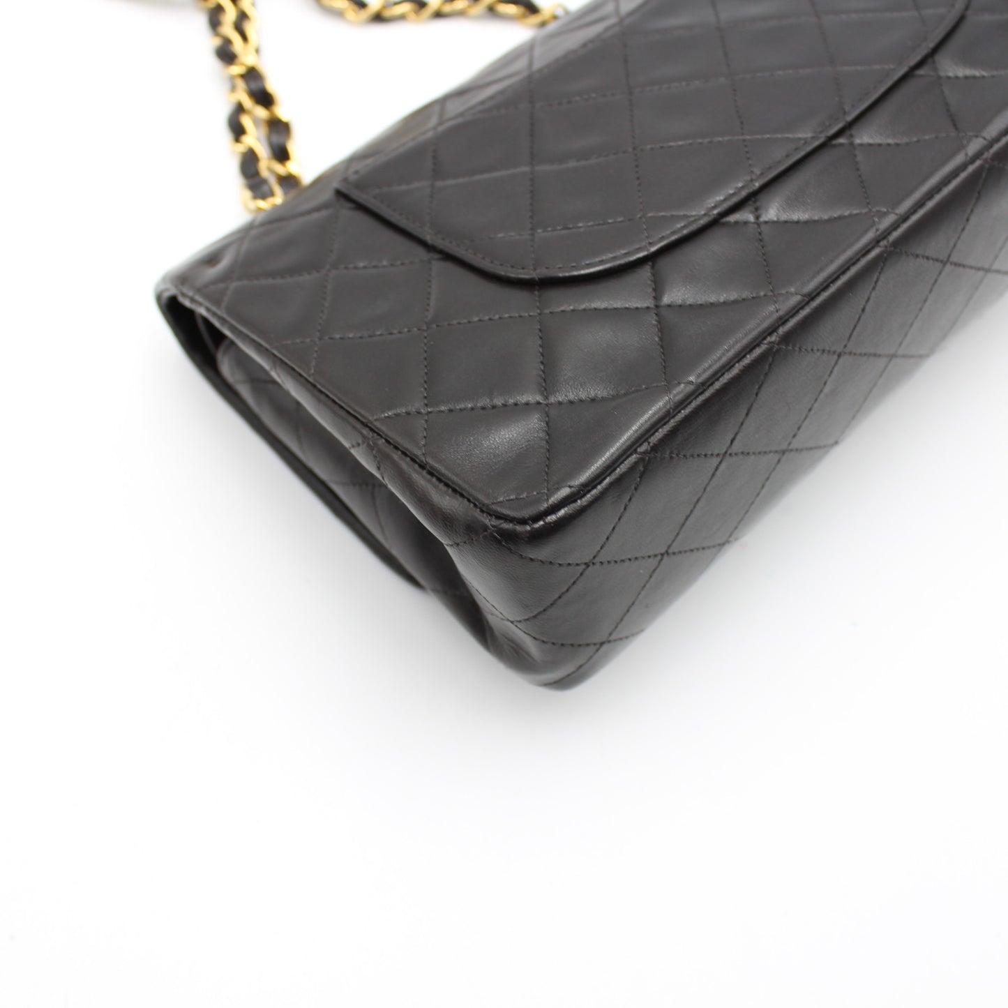 BORSA CHANEL TIMELESS CLASSICA DOUBLE FLAP MEDIA NERA CB262