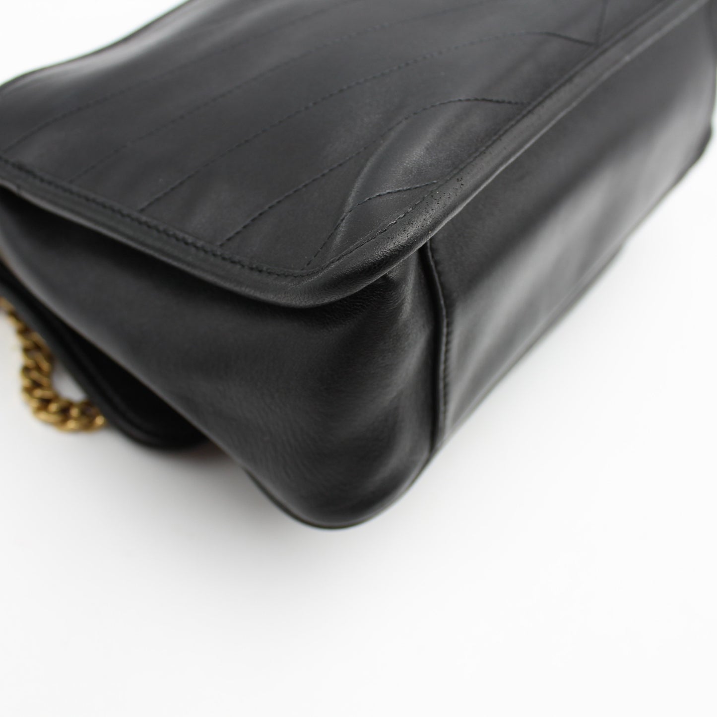 BORSA SAINT LAURENT NIKI MEDIA IN PELLE NERA YB119