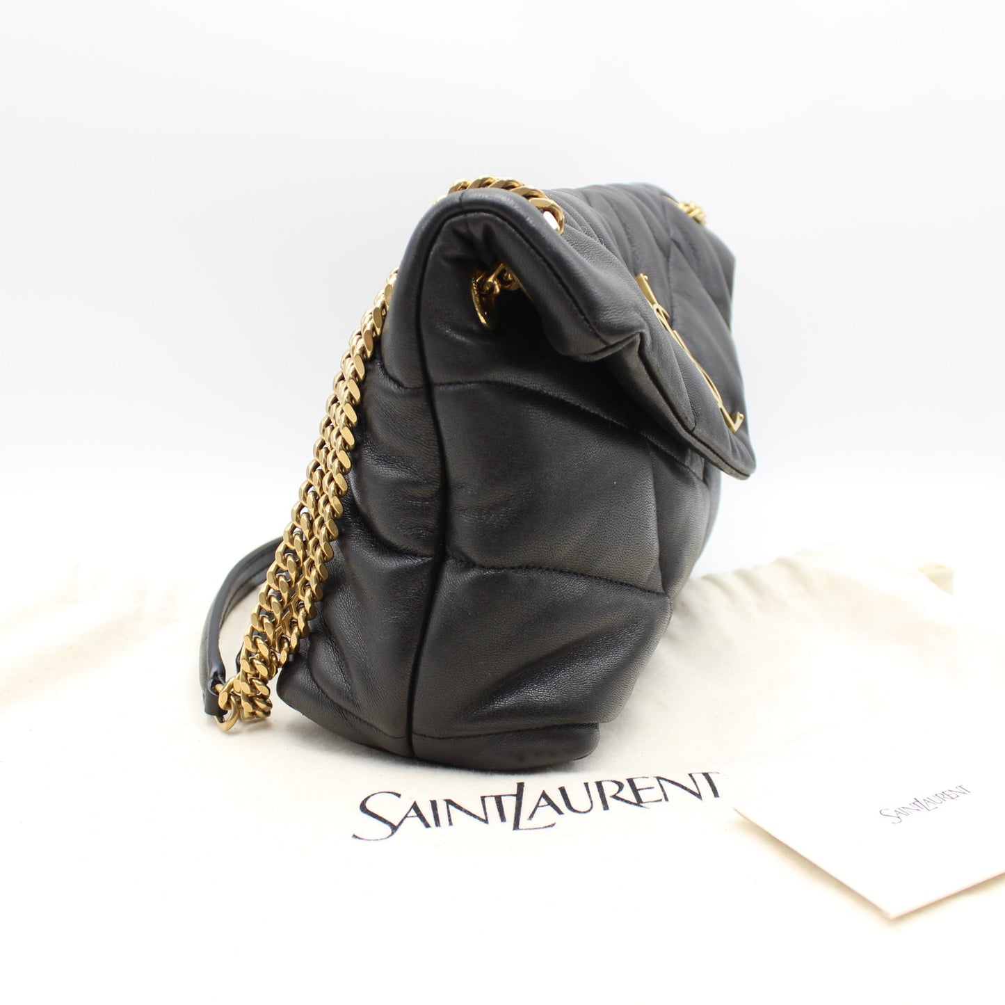 BORSA SAINT LAURENT PUFFER SMALL NERA IN NAPPA TRAPUNTATA YB120