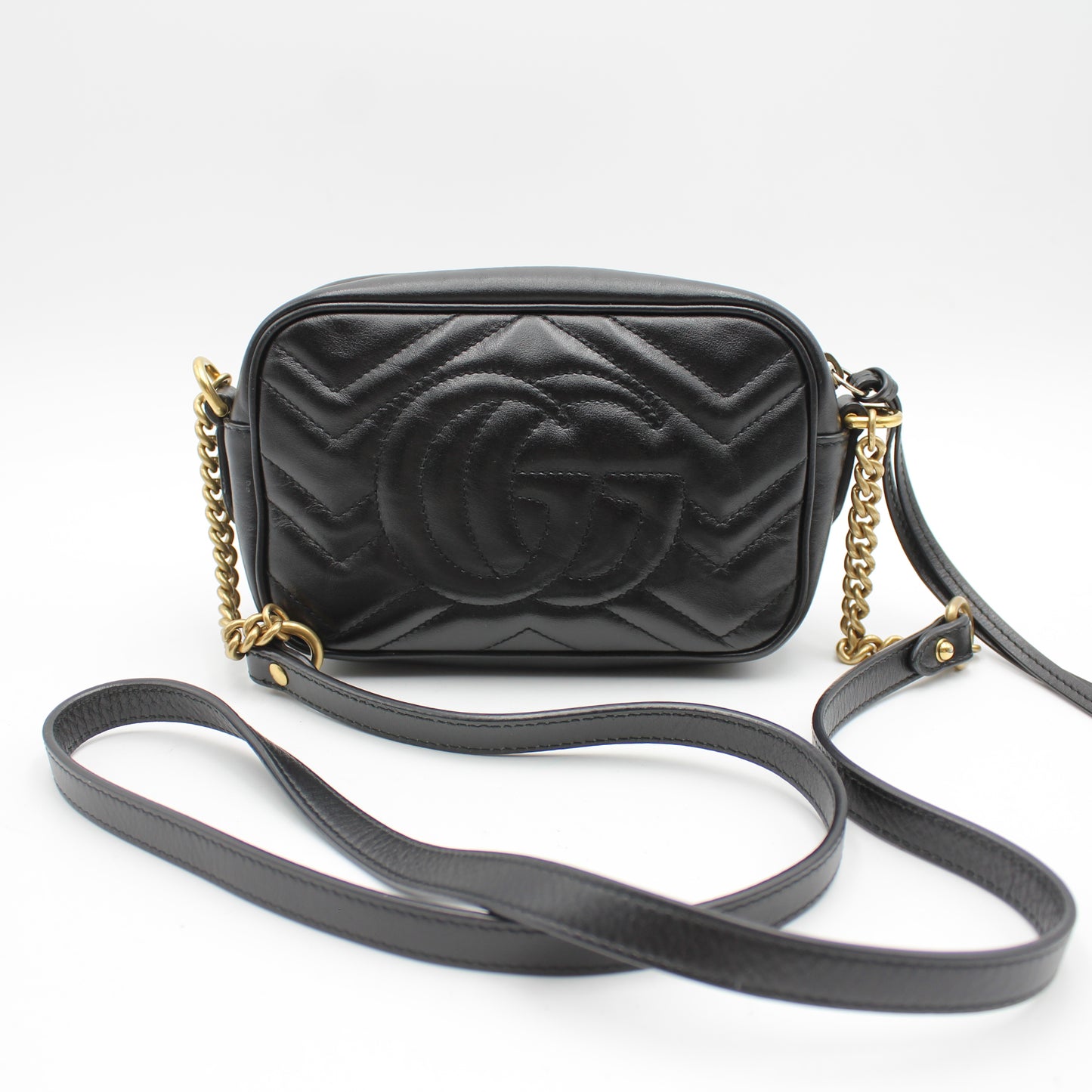 BORSA GUCCI GG MARMONT CAMERA BAG MINI MATELASSE GB216