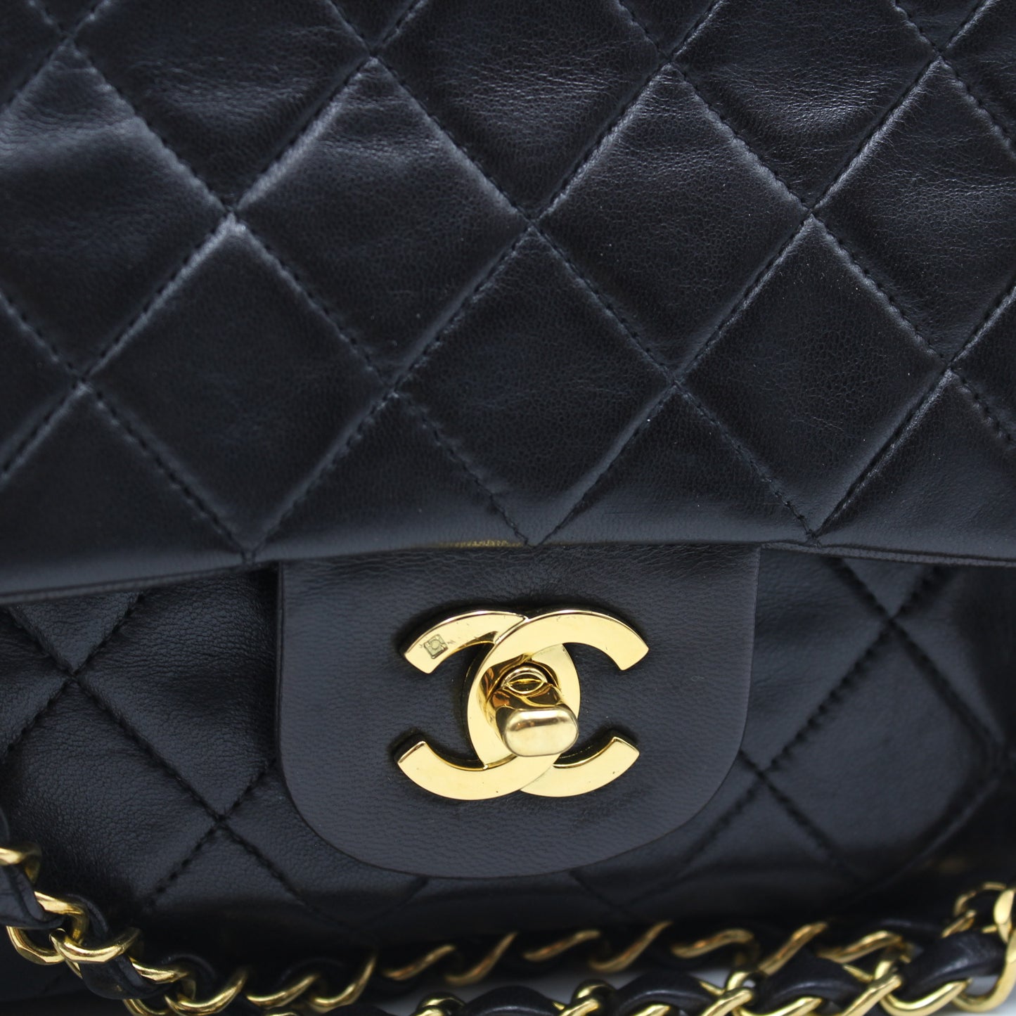 BORSA CHANEL TIMELESS CLASSICA DOUBLE FLAP MEDIA NERA CB263