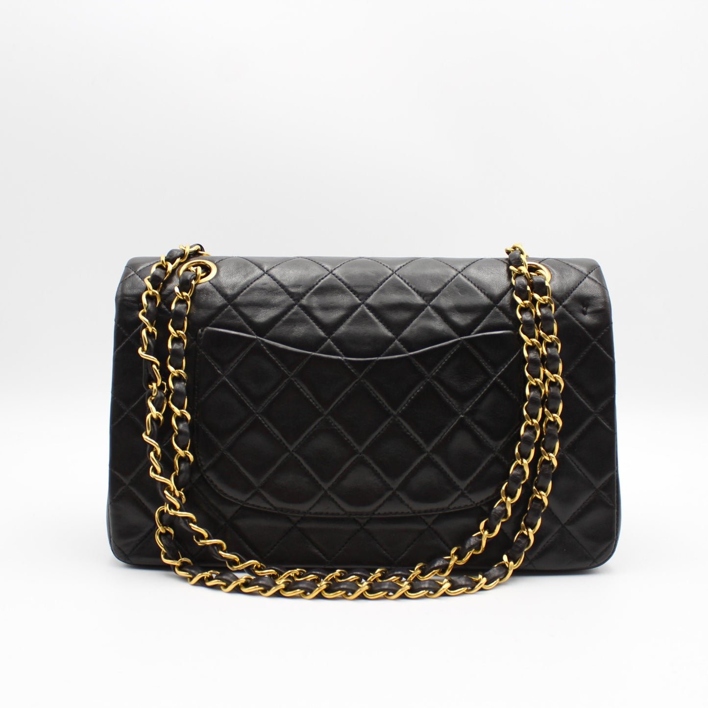 BORSA CHANEL TIMELESS CLASSICA DOUBLE FLAP MEDIA NERA CB263