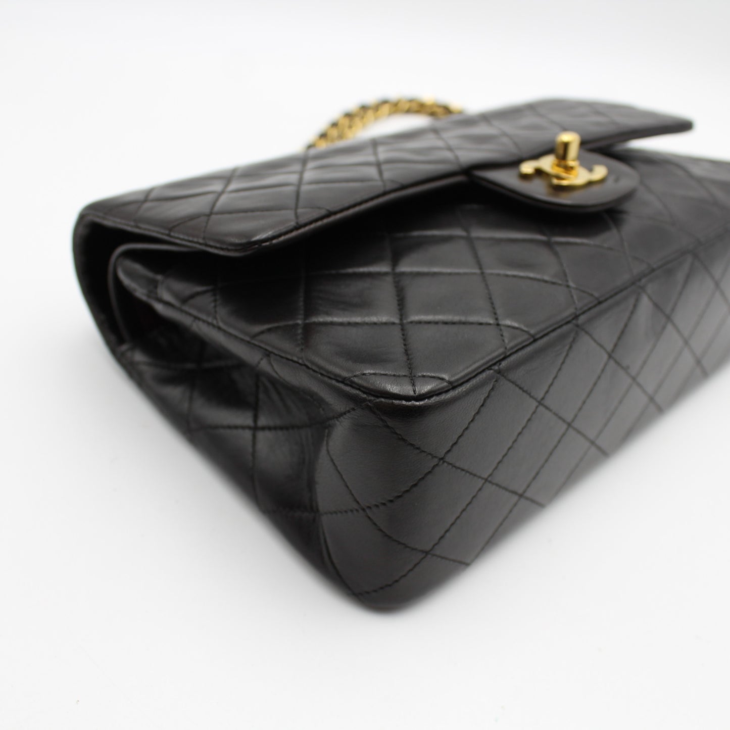 BORSA CHANEL TIMELESS CLASSICA DOUBLE FLAP MEDIA NERA CB263
