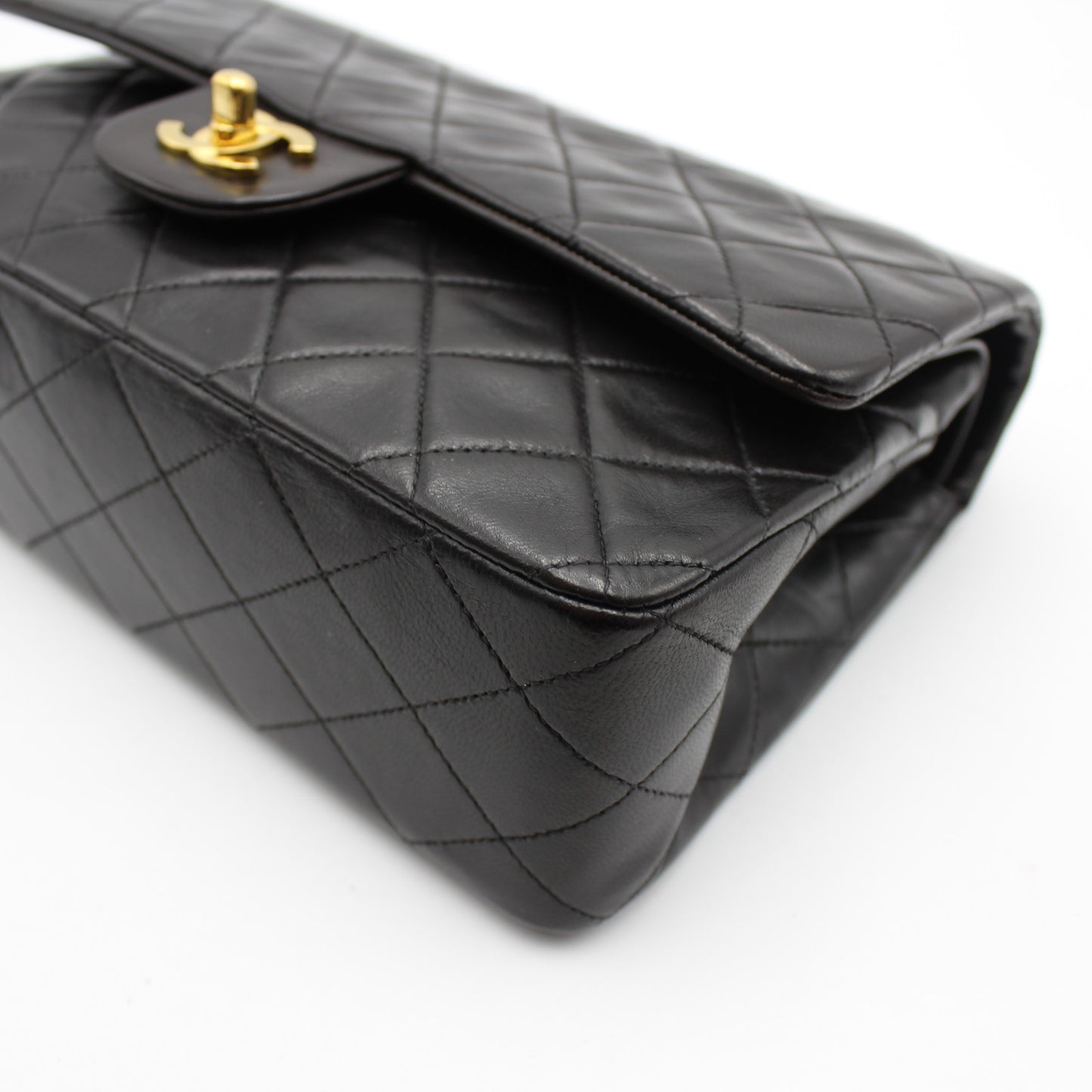 BORSA CHANEL TIMELESS CLASSICA DOUBLE FLAP MEDIA NERA CB263