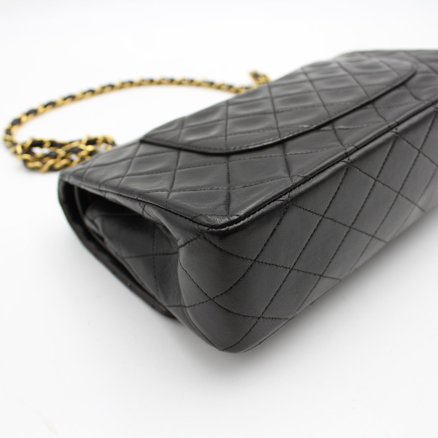 BORSA CHANEL TIMELESS CLASSICA DOUBLE FLAP MEDIA NERA CB263