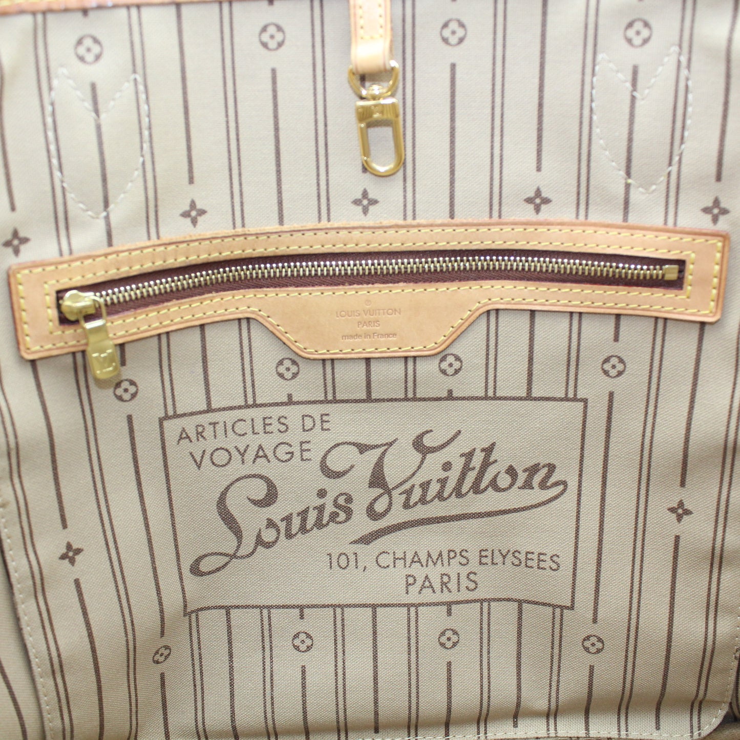 BORSA LOUIS VUITTON NEVERFULL MM MONOGRAM LB1810