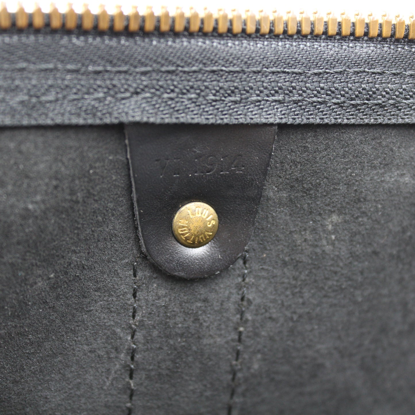 BORSA LOUIS VUITTON KEEPALL 50 EPI NERO IN PELLE LB1811