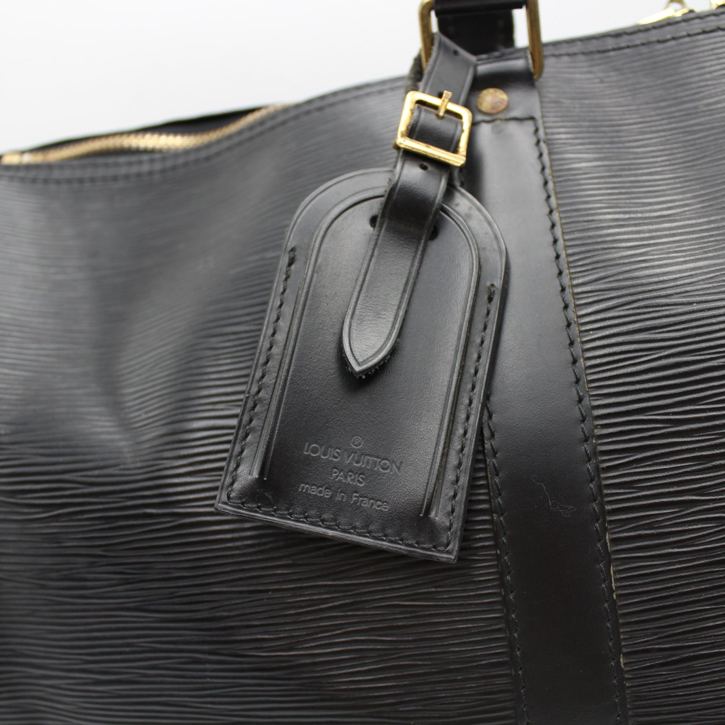BORSA LOUIS VUITTON KEEPALL 50 EPI NERO IN PELLE LB1811