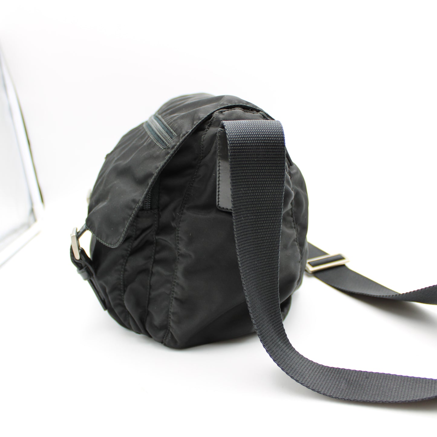 BORSA PRADA MESSENGER BAG TELA VELA NERO PB210