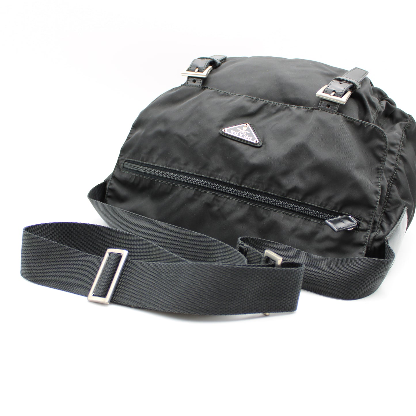 BORSA PRADA MESSENGER BAG TELA VELA NERO PB210