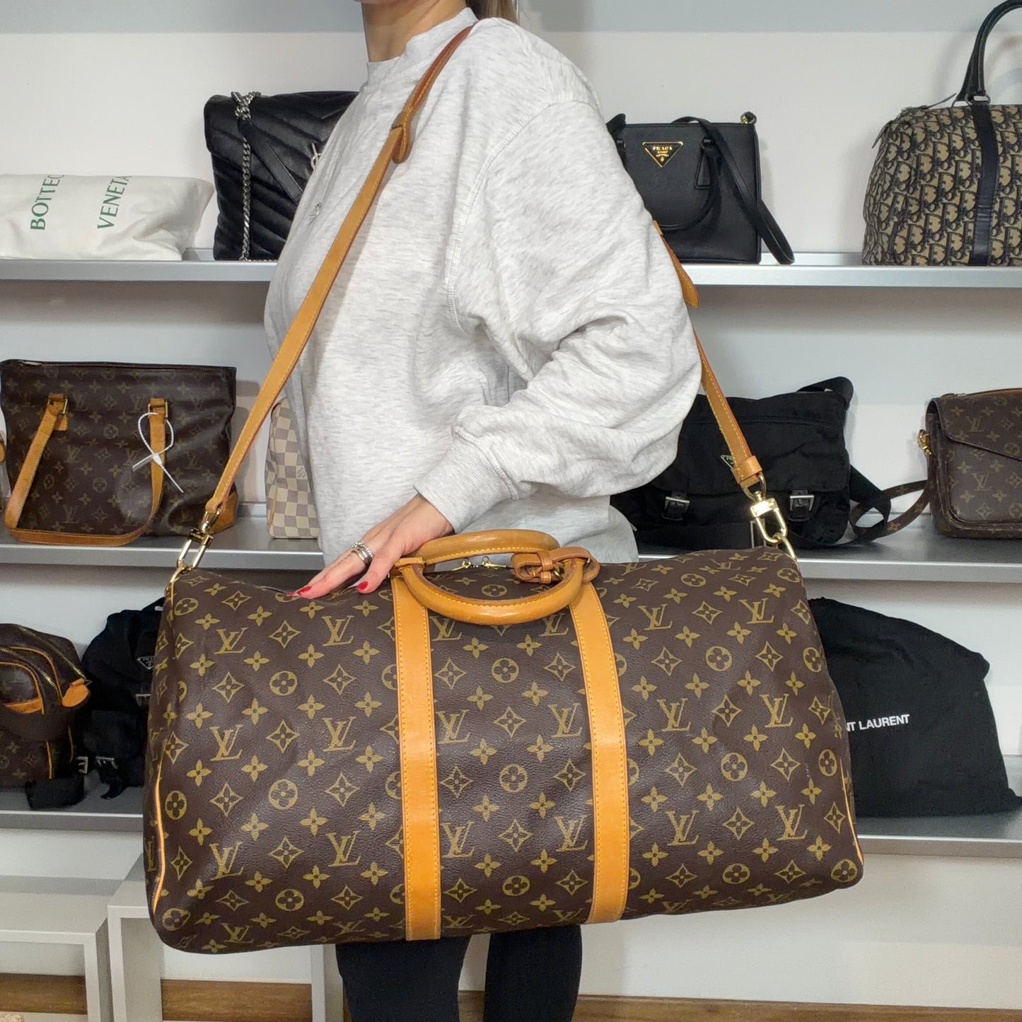 BORSA LOUIS VUITTON KEEPALL 50 BANDOULIERE MONOGRAM LB1847