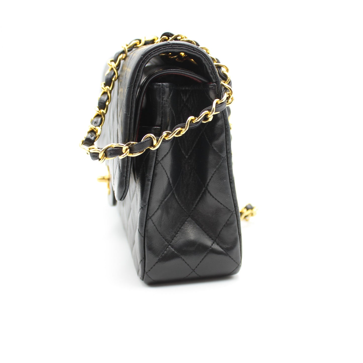 BORSA CHANEL TIMELESS CLASSICA DOUBLE FLAP MEDIA NERA CB264