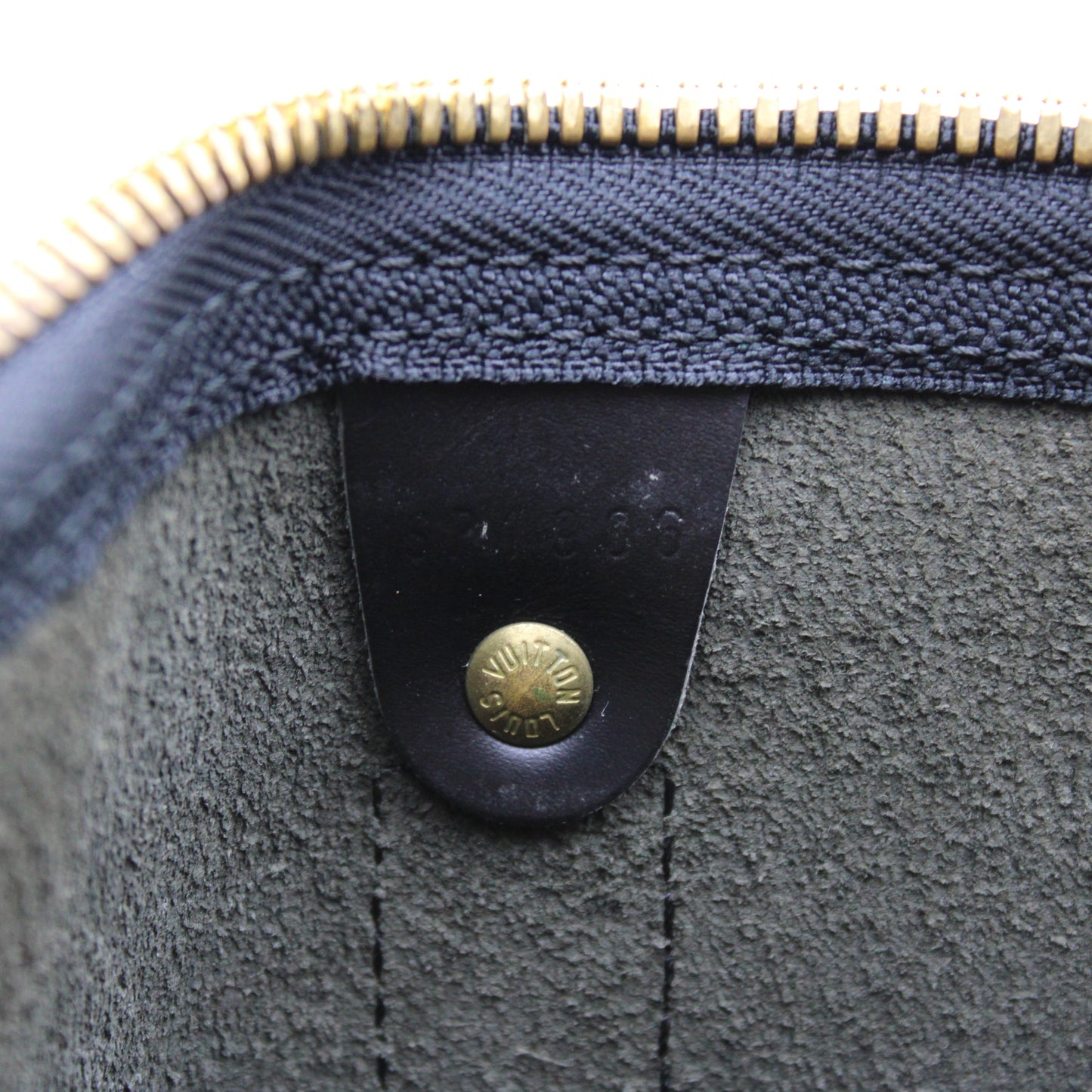 BORSA LOUIS VUITTON KEEPALL 45 IN PELLE EPI NERO LB1828