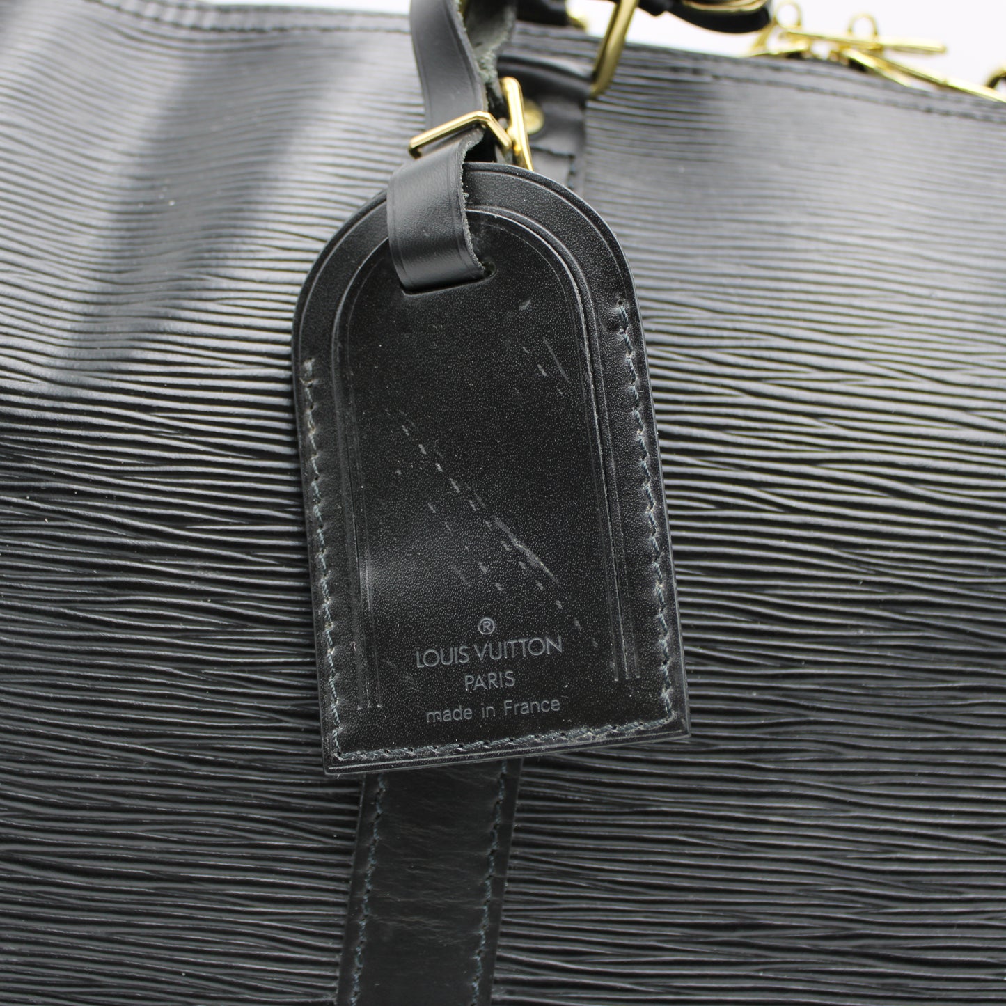 BORSA LOUIS VUITTON KEEPALL 45 IN PELLE EPI NERO LB1828