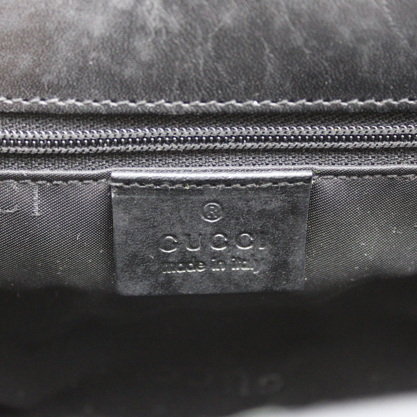 BORSA GUCCI JACKIE BARDOT TELA MARRONE E PELLE NERA