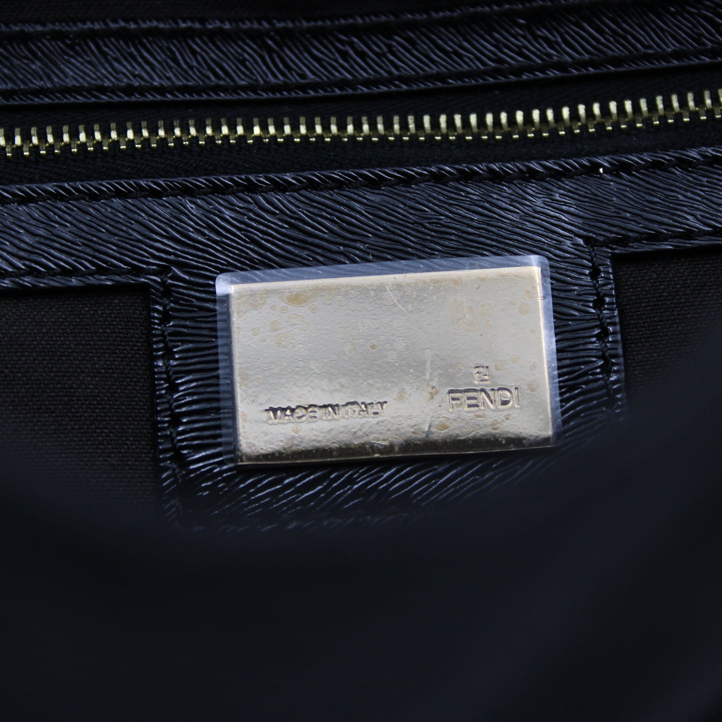 BORSA FENDI CHEF IN TELA FF ZUCCA NERA