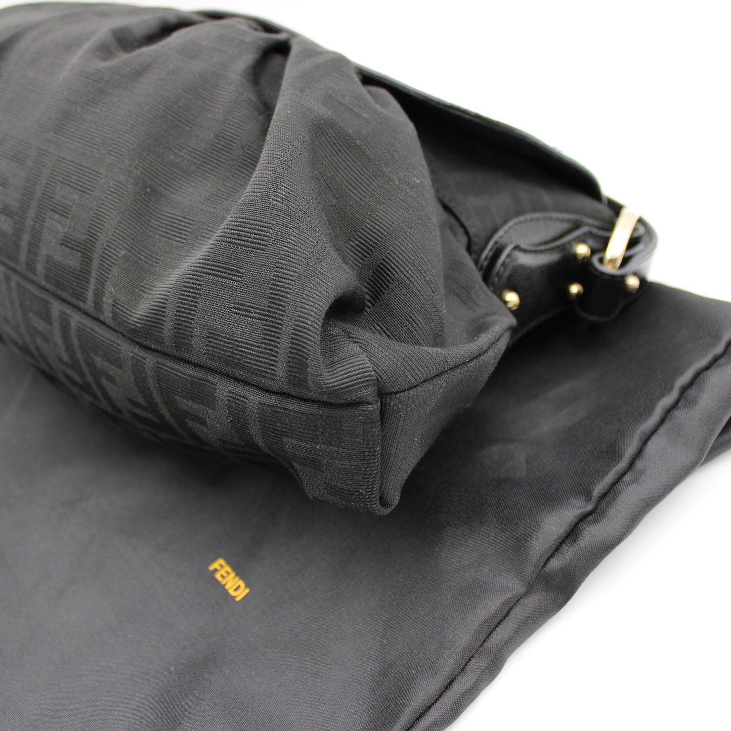 BORSA FENDI CHEF IN TELA FF ZUCCA NERA