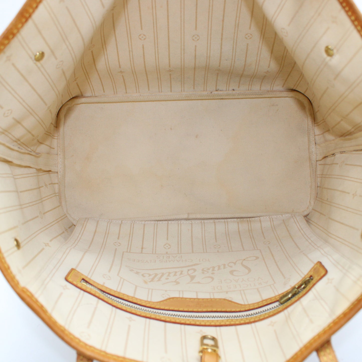 BORSA LOUIS VUITTON NEVERFULL MM DAMIER AZUR LB1804