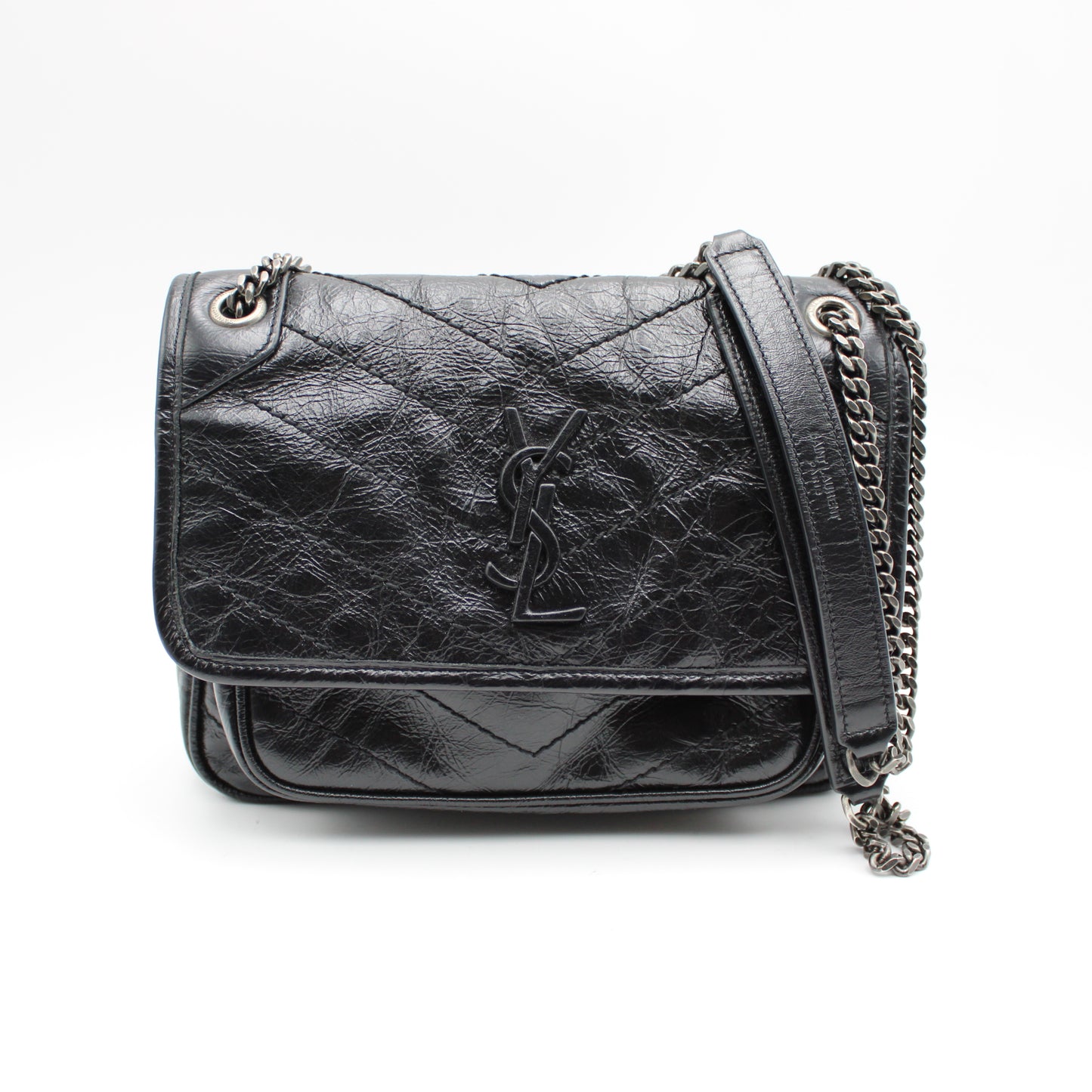 BORSA SAINT LAURENT NIKI BABY IN PELLE NERA YB121