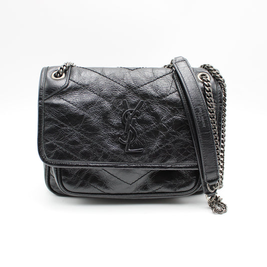 BORSA SAINT LAURENT NIKI BABY IN PELLE NERA YB121