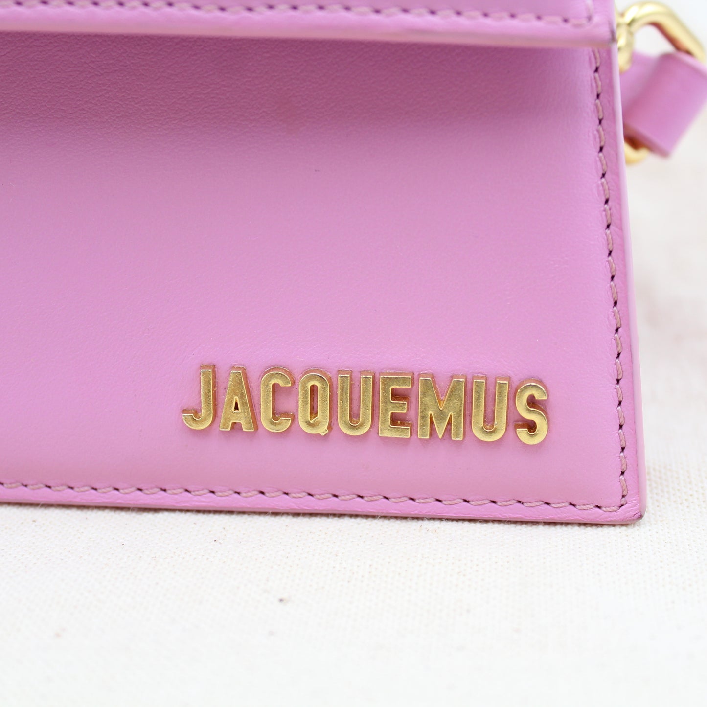 JACQUEMUS LE CHIQUITO NOEUD PINK LEATHER BAG