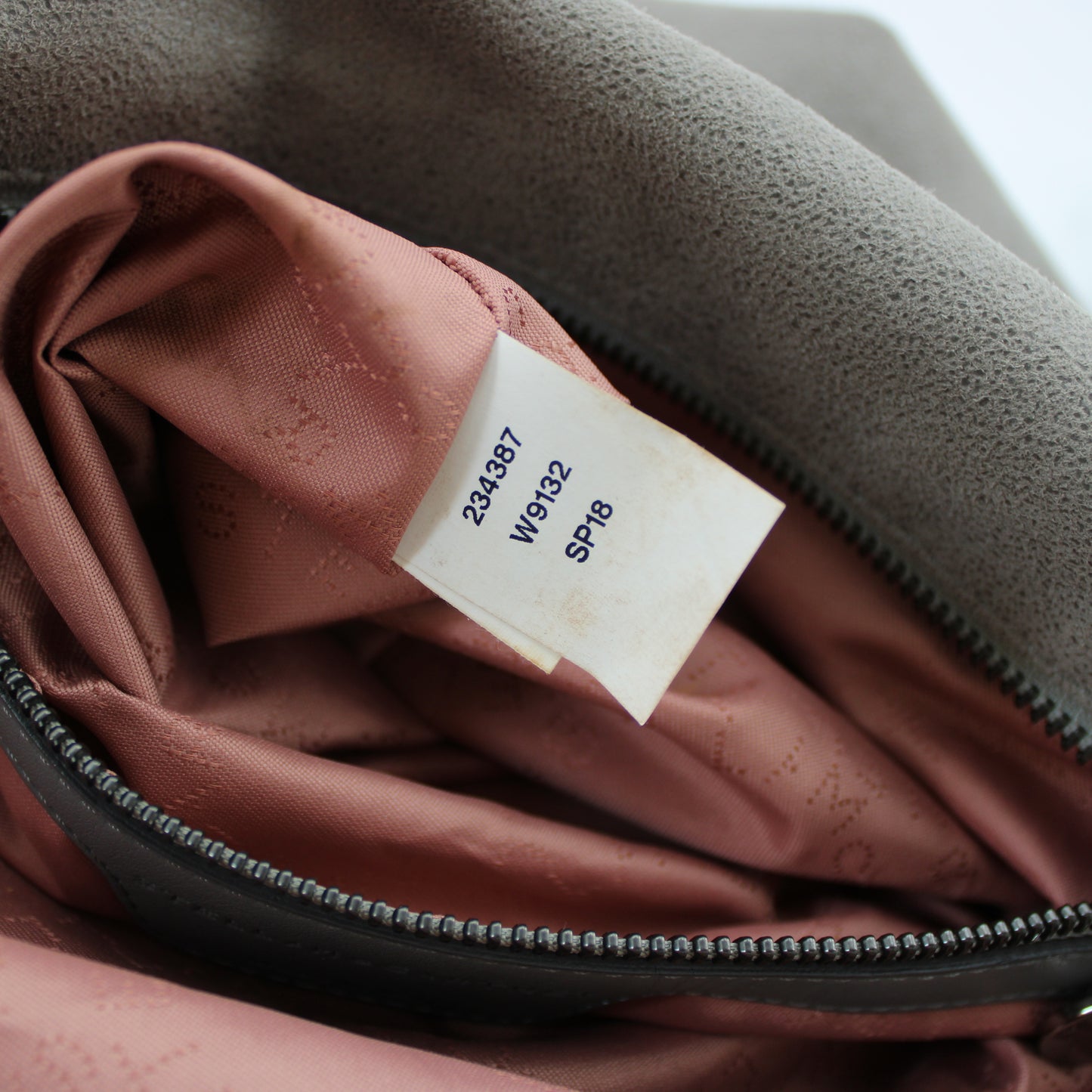 BORSA TOTE FALABELLA PIEGHEVOLE TRE CATENE GRIGIO SB114