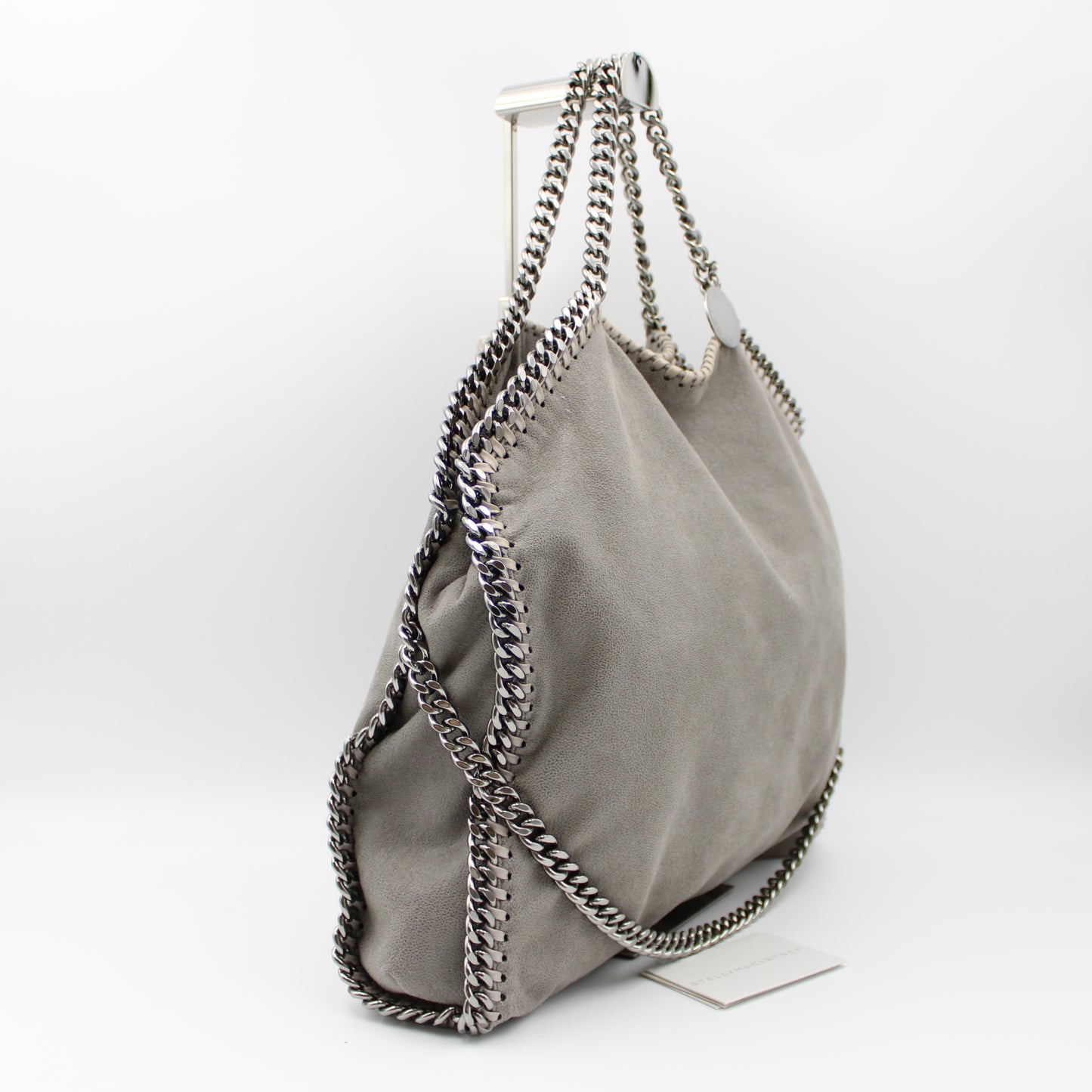 BORSA TOTE FALABELLA PIEGHEVOLE TRE CATENE GRIGIO SB114
