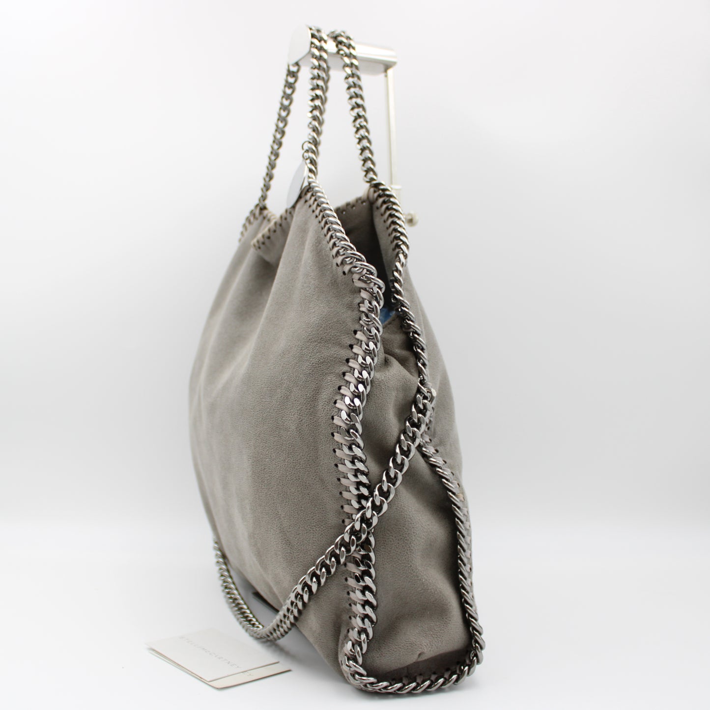 BORSA TOTE FALABELLA PIEGHEVOLE TRE CATENE GRIGIO SB114